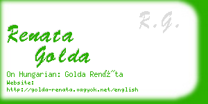 renata golda business card